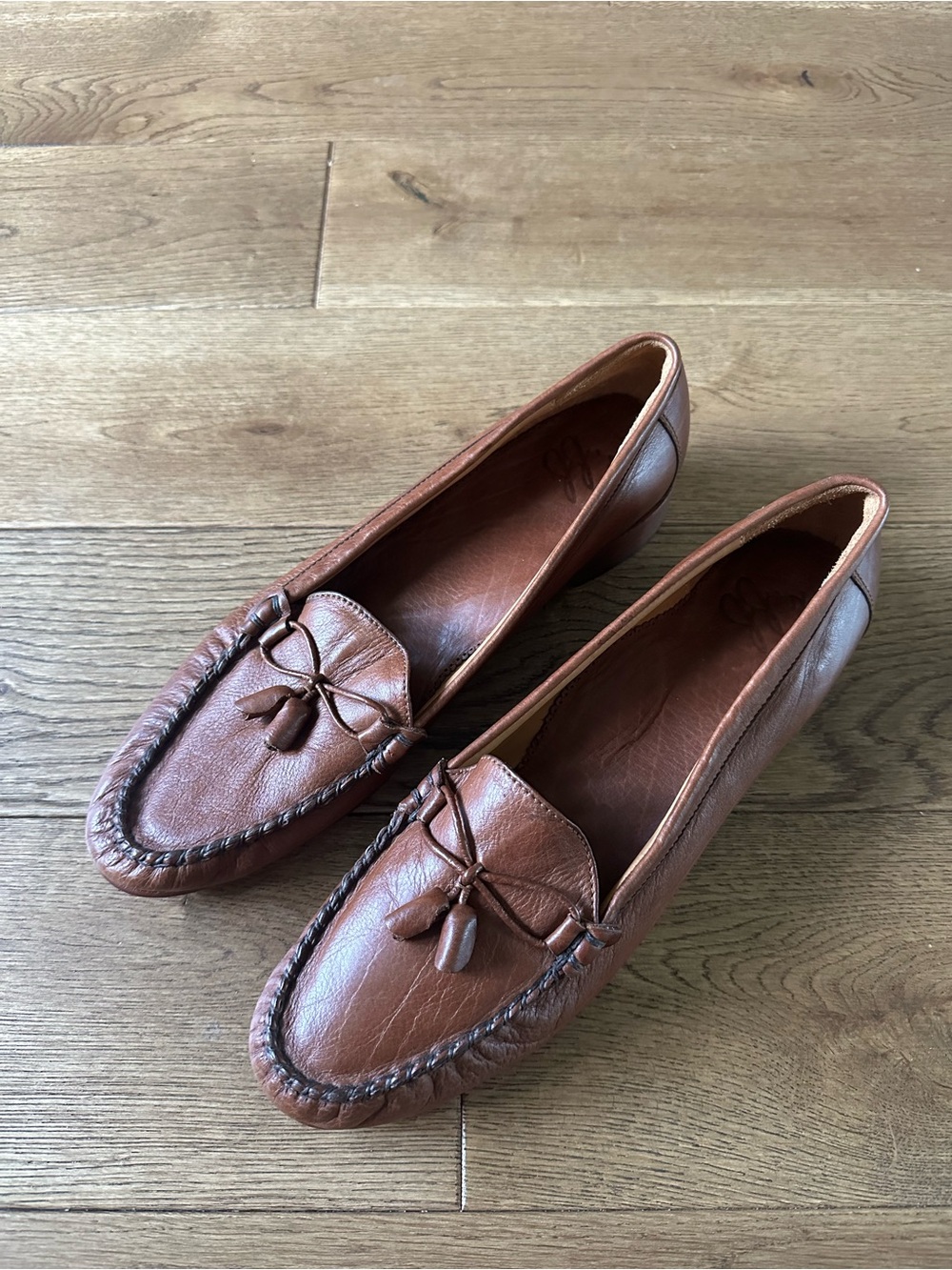 New JJ’s Genuine Leather Loafers Hand Crafted In Leon Made In Mexico Sz 9.5 - Picture 2 of 8